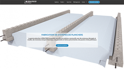 Communiqué de presse : Nouveau site internet edilteco-plancher.fr