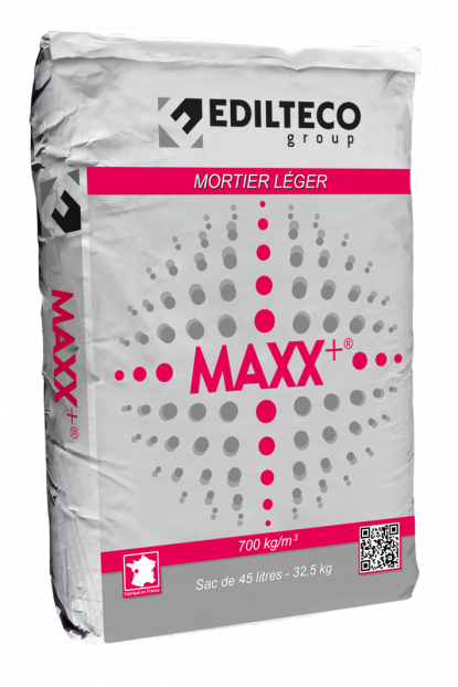 EDILTECO LANCE MAXX+®, UN NOUVEAU MORTIER FIBRÉ PRÊT À L'EMPLOI.