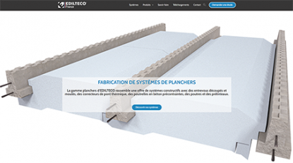COMMUNIQUÉ DE PRESSE : NOUVEAU SITE INTERNET EDILTECO-PLANCHER.FR