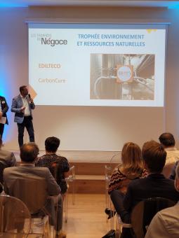 EDILTECO® LAURÉAT DE LA 15ÈME ÉDITION DES TROPHÉES DU NÉGOCE : AVEC LA TECHNOLOGIE CARBONCURE