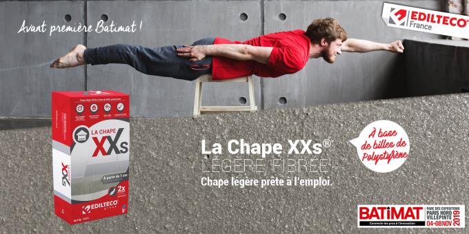[COMMUNIQUE] Edilteco France® présente LA CHAPE XXs®, deux fois plus légère qu'une chape traditionnelle.